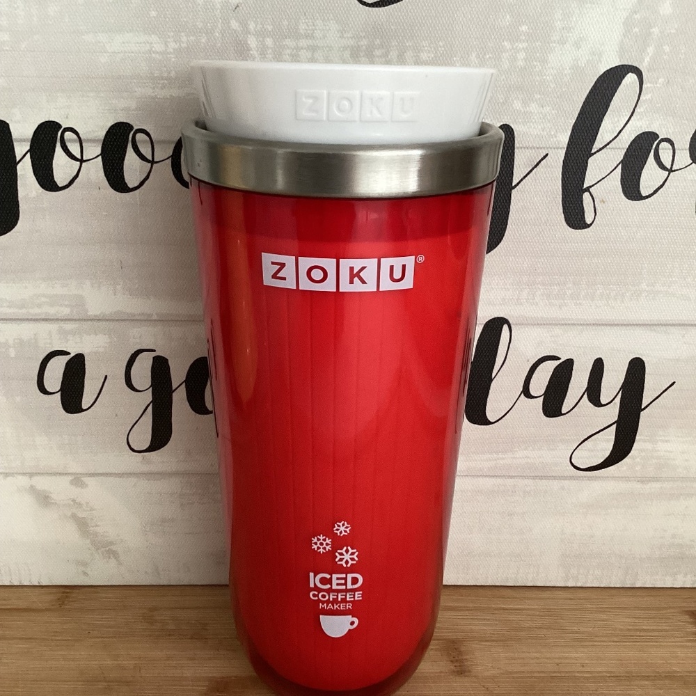 Zoku ICED COFFEE / TEA Maker instant travel cup portable car 11 oz